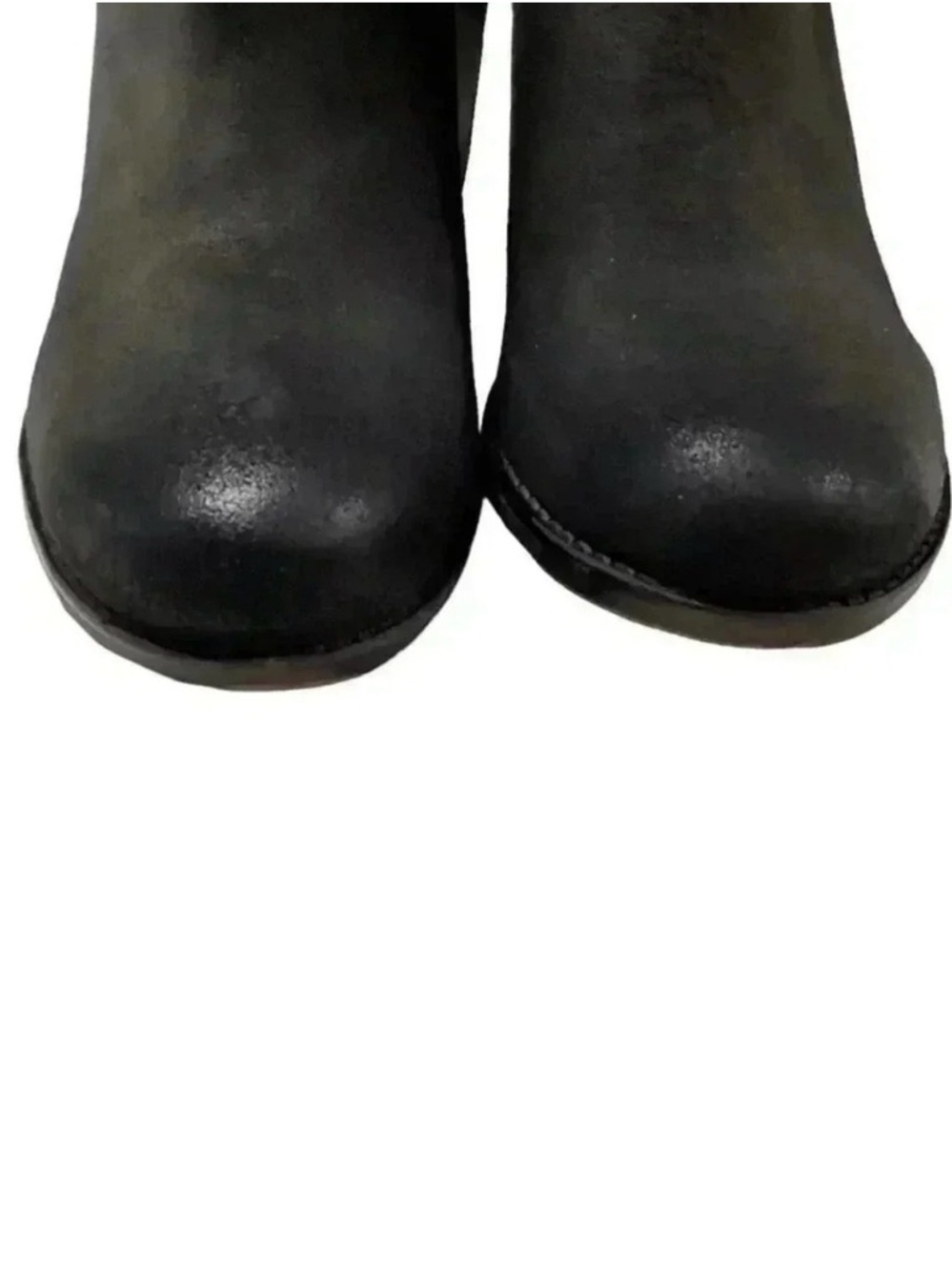 Roan By Bed Stu Boots Womens 11 Gray Lina Leather Double Zip Distressed NEW - Picture 3 of 10